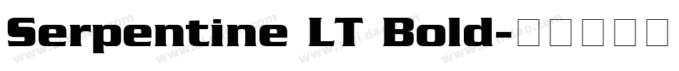 Serpentine LT Bold字体转换